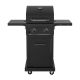 Nexgrill 2 Burner Propane Gas Grill with Folding Side Shelves in Black