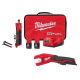 Milwaukee M12 FUEL 12V Lithium-Ion Brushless Cordless 1/4 in. Straight Die Grinder Kit with Copper Tubing Cutter