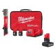 Milwaukee M12 FUEL 12V Lithium-Ion Brushless Cordless 3/8 in. Right Angle Impact Wrench Kit with Batteries