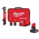 Milwaukee M12 FUEL 12V Lithium-Ion Brushless Cordless 1/2 in. Right Angle Impact Wrench Kit with Batteries