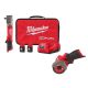 Milwaukee M12 FUEL 12V Lithium-Ion Brushless Cordless 1/2 in. Right Angle Impact Wrench Kit with Two 2.0Ah Batteries & Cut Off Saw