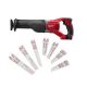 Milwaukee M18 18V Lithium-Ion Cordless SAWZALL Reciprocating Saw (Tool-Only) w/ SAWZALL Blades (17 PC)