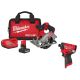 Milwaukee M12 FUEL 12V Lithium-Ion Brushless 5-3/8 in. Cordless Circular Saw Kit w/ Impact Driver and Batteries