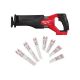 Milwaukee M18 FUEL GEN-2 18V Lithium-Ion Brushless Cordless SAWZALL Reciprocating Saw (Tool-Only) w/ SAWZALL Blades (17 PC)