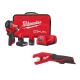 Milwaukee M12 FUEL 12V Li-Ion Brushless Cordless Stubby 3/8 in. Impact Wrench Kit with Copper Tubing Cutter