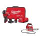 Milwaukee M12 FUEL 12V Li-Ion Brushless Cordless Stubby 3/8 in. Impact Wrench Kit with Grease Gun
