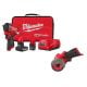 Milwaukee M12 FUEL 12V Li-Ion Brushless Cordless Stubby 1/2 in. Impact Wrench Kit with Cut Off Saw, Batteries and Charger