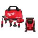 Milwaukee M12 FUEL 12V Lithium-Ion Cordless Drill Driver, Impact Wrench, and Ratchet Combo Kit (4-Tool) with Portable Inflator