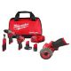 Milwaukee M12 FUEL 12V Lithium-Ion Cordless Drill Driver, Impact Wrench, and Ratchet Combo Kit (4-Tool) w/Batteries, Charger & Bag