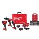 Milwaukee M18 FUEL 18-V Lithium-Ion Cordless Hammer Drill/Impact Driver Combo Kit (2-Tool) with 3/8 in. Impact Wrench & Socket Set