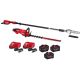 Milwaukee M18 FUEL 10 in. 18V Brushless Cordless Telescoping Pole Saw w/ 30 in. Hedge Trimmer, (2) Batteries, (2) Charger
