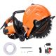 VEVOR Electric Concrete Saw, 14in., 2600W Circular Cutter with 5in. Adjustable Depth, Includes Water Line, 28 in. x 9 in.