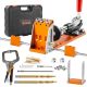 VEVOR Pocket Hole Jig Kit, 34 Pcs with 11 in. C-clamp, Fixture, Drills, Wrenches, Bits, Toolbox, Adjustable for DIY Carpentry