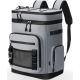 OGETFUUR 31.7 qt. Large Waterproof Insulated Leak Proof Cooler Backpack in Gray for Camping, Beach, Fishing, Picnic, Travel