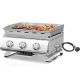 R.W.FLAME 3-Burner Portable Propane Gas Table Top Grill in Stainless Steel