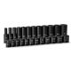 Capri Tools 3/8 in. Drive SAE 12-Point Shallow and Deep Impact Socket Set (24-Piece)