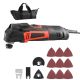 SKYSHALO Multitool Oscillating Tool, 4A Electric Corded, 6 Speeds 7000-19000 OPM, 3.2¬∞ Angle, 13 Accessories, LED Light & Bag