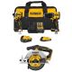 DEWALT ATOMIC 20V Lithium-Ion Cordless 2-Tool Combo Kit and Brushless 6-1/2 in. Circular Saw w/ 5 Ah & 2 Ah Batteries & Charger