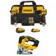 DEWALT ATOMIC 20-Volt Lithium-Ion Cordless 2-Tool Combo Kit and Brushless Jigsaw with 5.0 Ah and 2.0 Ah Batteries and Charger
