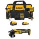 DEWALT ATOMIC 20-Volt Lithium-Ion Cordless 2-Tool Combo Kit, 4.5 in. Small Angle Grinder w/ 5 Ah and 2 Ah Batteries Charger