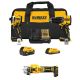 DEWALT ATOMIC 20V Lithium-Ion Cordless 2-Tool Combo Kit and Cordless Drywall Cut-Out Tool with 5 Ah & 2 Ah Batteries & Charger