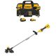 DEWALT ATOMIC 20V Lithium-Ion Cordless 2-Tool Combo Kit and 13 in. Cordless String Trimmer with 5 Ah & 2 Ah Batteries & Charger