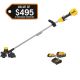 DEWALT 20V MAX Lithium-Ion 13 in. Cordless Battery Powered String Trimmer with 20V MAX 5 Ah and 2 Ah Battery Packs and Charger