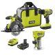 RYOBI ONE+ 18V Cordless 2-Tool Combo Kit with (2) 1.5 Ah Batteries, Charger, and ONE+ Cordless Compact Router