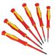 YICHUHAOXI 1000V Insulated 2.56 in. Shank 6 Bit Red Magnetic Electrician Screwdriver Set with Case 6-Piece VDE Certified