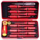 Yichuhaoxi 13-Piece 1000-Volt Insulated Electrician Screwdriver Set Interchangeable Handle Magnetic Tips CR-V Phillips Torx Slotted