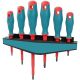 Yichuhaoxi 6-Piece Magnetic Tip Screwdriver Set 6 in. Shank 6 Bit Red Insulated Electrician Tool Kit 6-Piece Organizer