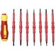 Yichuhaoxi 7-in-1 7.67 in. Shank 7 Bit Red Insulated Precision Screwdriver Set for Computer Laptop Game Console Repairs 14-Piece