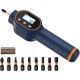 YICHUHAOXI Digital Torque Screwdriver 1/4 in. Shank, 10-Bits, Black LED Display, Buzzer, 999-Data Memory, 7‚Äì70 in. lbs. for Repair