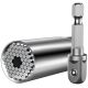 Yichuhaoxi Universal Socket Tool with Power Drill Adapter 7-19mm Grip Set for Men Women Gifts Home Improvement DIY Screwdriver Set