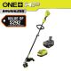 RYOBI ONE+ HP 18V Brushless Whisper Series 15 in. Cordless Attachment Capable String Trimmer with 4.0 Ah Battery and Charger