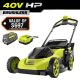 RYOBI 40V HP Brushless 20 in. Cordless Electric Battery Walk Behind Self-Propelled Lawn Mower with 6.0 Ah Battery and Charger