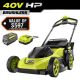 RYOBI 40V HP Brushless 20 in. Cordless Battery Walk Behind Push Lawn Mower with 6.0 Ah Battery and Charger