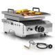 R.W.FLAME 1-Burner Portable Propane Tabletop Grill in Stainless Steel