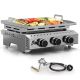 R.W.FLAME 3-Burner Portable Propane Tabletop Grill in Stainless Steel