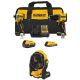 DEWALT ATOMIC 20V Lithium-Ion Cordless 2-Tool Combo Kit and 20V MAX Jobsite Fan with 5.0 Ah and 2.0 Ah Batteries and Charger