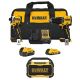 DEWALT ATOMIC 20V Lithium-Ion Cordless 2-Tool Combo Kit and Cordless Bluetooth Speaker with 5 Ah and 2 Ah Batteries and Charger