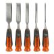 Buck Bros. Pro ¬º in. ¬Ω in. 3/4 in. 1 in. and 1-1/4 in. Full Tang Wood Chisel Set (5-Piece)