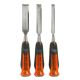 Buck Bros. Pro 1/2 in. 3/4 in. 1 in. Full Tang Chisel Set (3-Piece)