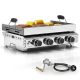 R.W.FLAME 4-Burner Portable Propane Tabletop Grill in Stainless Steel