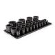 TEKTON 1/2 Inch Drive 6-Point Impact Socket Set with Rails and Tray, 29-Piece (5/16-2 in. )
