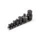 TEKTON 1/4, 3/8, 1/2, 3/4 in. Drive Impact Socket Adapter Set with Rail (7-Piece)