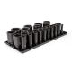 TEKTON 1/2 Inch Drive Deep 6-Point Impact Socket Set with Rails and Tray, 29-Piece (5/16-2 in. )