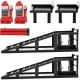 Unbranded (2 Pack) Car Ramps, 5T 12,000 Lbs Hydraulic High Lift Service Automotive Car Lift