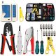 YICHUHAOXI 9-Piece Professional Network Tool Kit with Coaxial Crimper Cable Stripper Punch Down Tool in Zipper Case