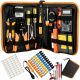 YICHUHAOXI 106-Piece Professional Network Crimper Tool Kit CAT5e CAT6 RJ45 Crimping Ethernet Cable Tester Set Orange